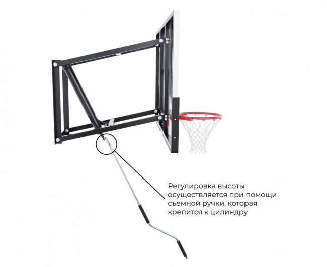 Баскетбольный щит DFC 54" (136 x 80 см) TG6MM136 со съёмным регулятором высоты, стекло 6 мм Баскетбольный щит DFC 54" (136 x 80 см) TG6MM136 со съёмным регулятором высоты, стекло 6 мм
