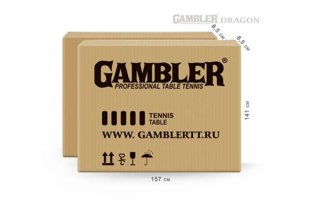 Теннисный стол GAMBLER DRAGON GREEN Теннисный стол GAMBLER DRAGON GREEN