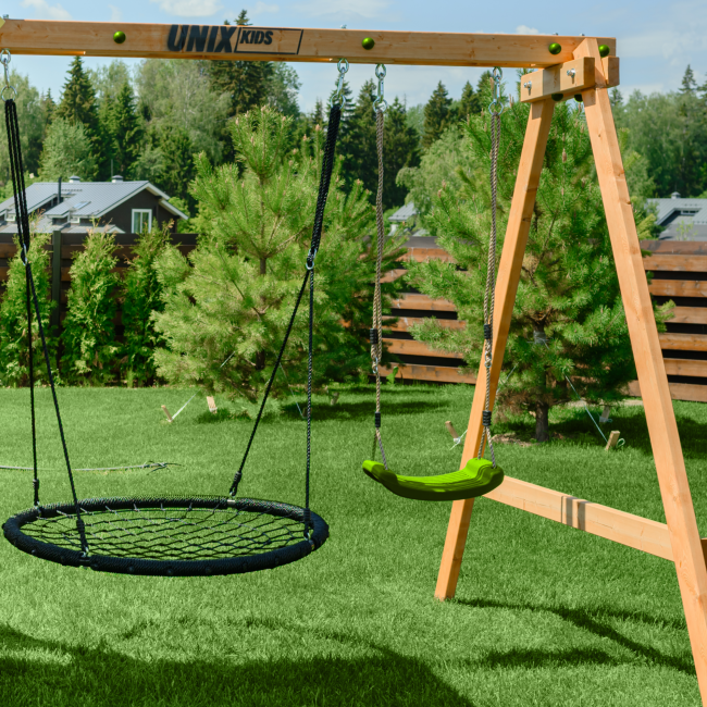 Детский игровой комплекс UNIX Kids (6 in 1) Light Green Детский игровой комплекс UNIX Kids (6 in 1) Light Green