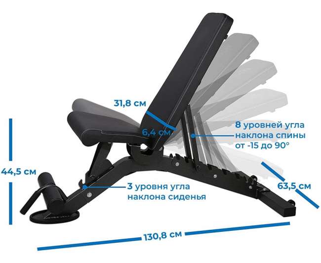 Cкамья силовая универсальная DFC D399 Cкамья силовая универсальная DFC D399