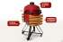 Керамический гриль-барбекю Start Grill 22 дюйма (красный) (56 см)