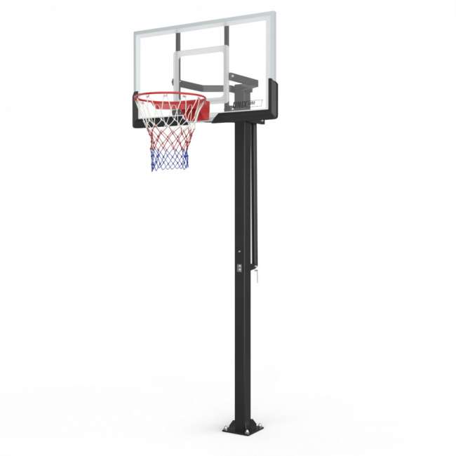 Баскетбольная стойка стационарная UNIX Line B-Stand-TG 54"x32" R45 H230-305 см Баскетбольная стойка стационарная UNIX Line B-Stand-TG 54"x32" R45 H230-305 см