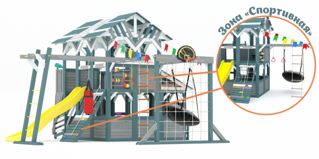 Детский игровой комплекс Савушка PlayHouse-4