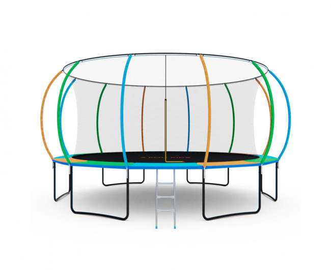Батут с сеткой DFC A.KOU KIDS 16 ft (488 см) с лестницей Батут с сеткой DFC A.KOU KIDS 16 ft (488 см) с лестницей
