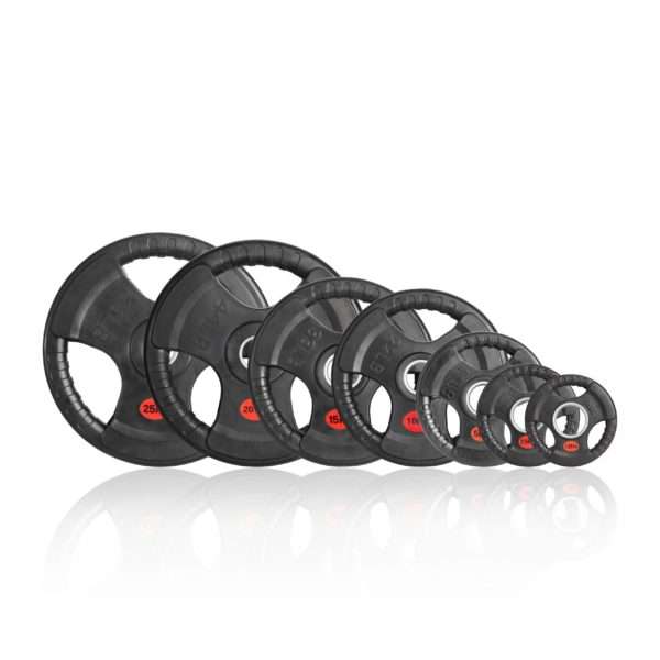 Диски обрезиненные VictoryFit 51 мм. от 2,5 до 25 кг с тройным хватом Диски обрезиненные VictoryFit 51 мм. от 2,5 до 25 кг с тройным хватом