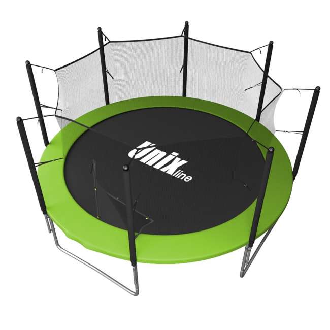 Батут с сеткой UNIX line Simple 12 ft Green inside Батут с сеткой UNIX line Simple 12 ft Green inside
