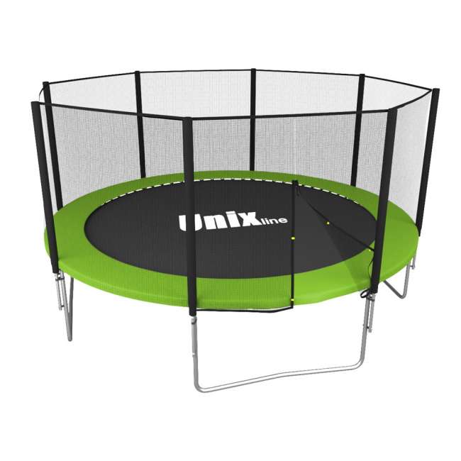 Батут с сеткой UNIX line Simple 12 ft Green outside Батут с сеткой UNIX line Simple 12 ft Green outside