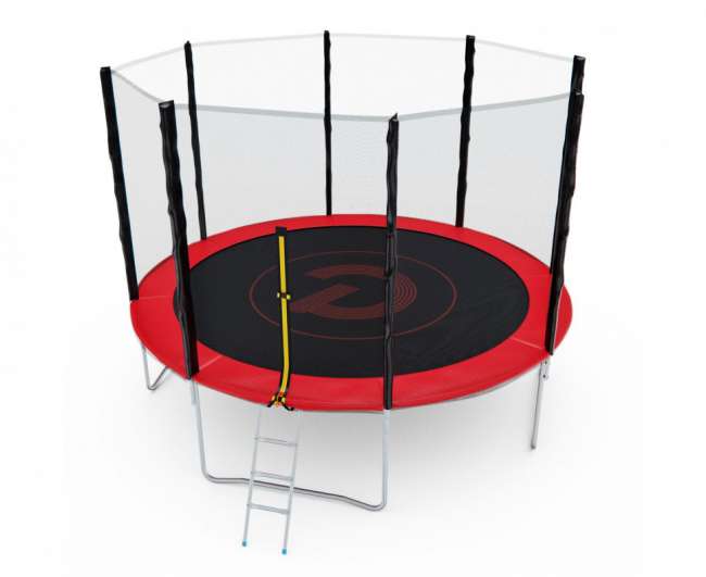 Батут с сеткой DFC PELPO 12 ft с лестницей RED Батут с сеткой DFC PELPO 12 ft с лестницей RED