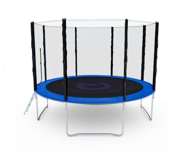 Батут с сеткой DFC PELPO 12ft с лестницей BLUE Батут с сеткой DFC PELPO 12ft с лестницей BLUE