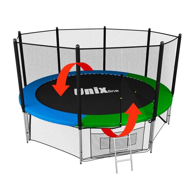 Батут с сеткой UNIX line 14 ft Classic outside Батут с сеткой UNIX line 14 ft Classic outside