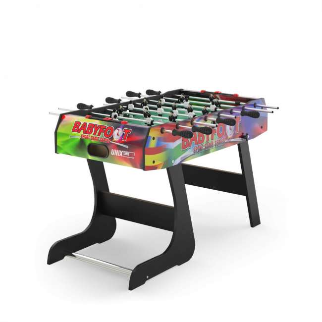 Игровой стол складной UNIX Line Футбол - Кикер (122х61 cм) Color Игровой стол складной UNIX Line Футбол - Кикер (122х61 cм) Color