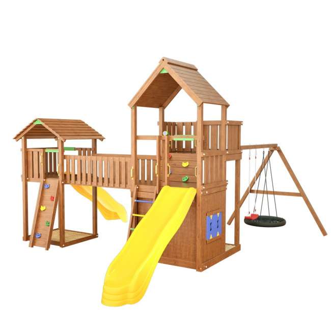 Деревянная игровая площадка Jungle Palace Делюкс JВ12 Деревянная игровая площадка Jungle Palace Делюкс JВ12