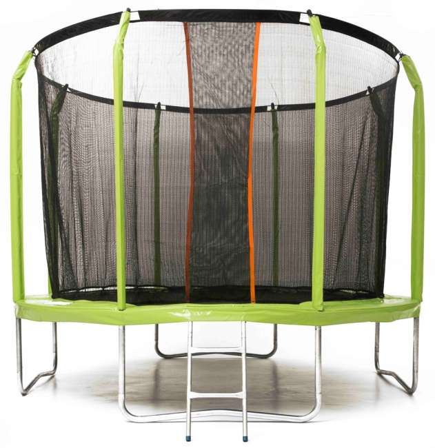 Батут с сеткой SuperJump 12 ft (366 см) и лестницей Батут с сеткой SuperJump 12 ft (366 см) и лестницей