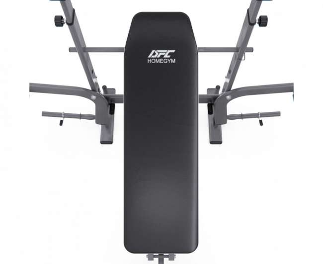 Скамья со стойками под штангу DFC D703 PRO с партой для бицепса Скамья со стойками под штангу DFC D703 PRO с партой для бицепса