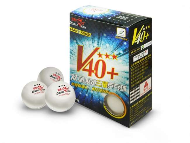 Мячи для настольного тенниса DOUBLE FISH 40+ 3* Мячи для настольного тенниса DOUBLE FISH 40+ 3*