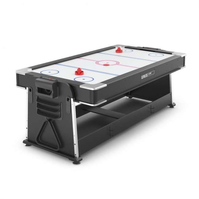 Игровой стол трансформер UNIX Line 4 в 1 (204х112 cм) Black