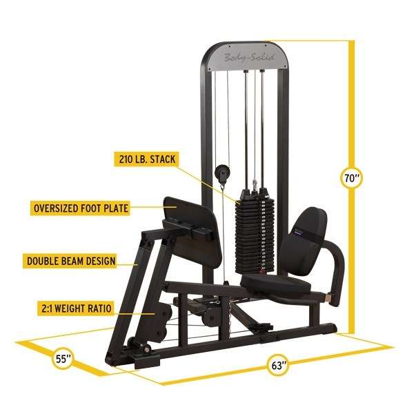 Блочный тренажер Body-Solid GLP-STK жим ногами