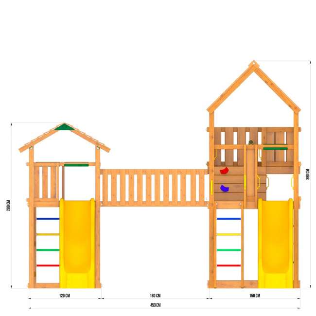 Деревянный игровой городок Jungle Palace Делюкс JВ6 Деревянный игровой городок Jungle Palace Делюкс JВ6