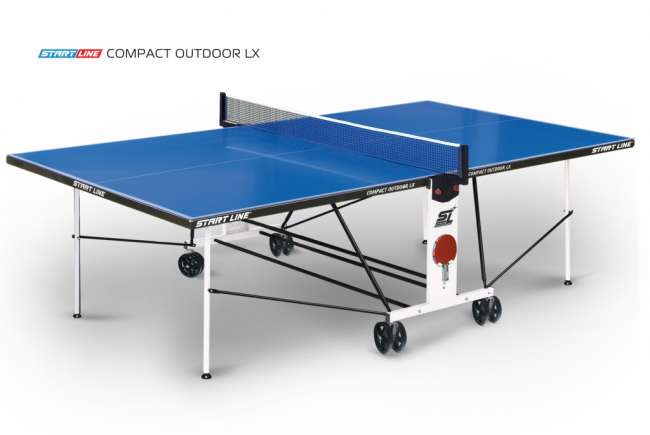 Всепогодный теннисный стол Start line Compact Outdoor-2 LX BLUE Всепогодный теннисный стол Start line Compact Outdoor-2 LX BLUE