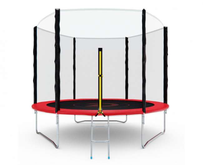 Батут с сеткой DFC PELPO 10ft с лестницей RED