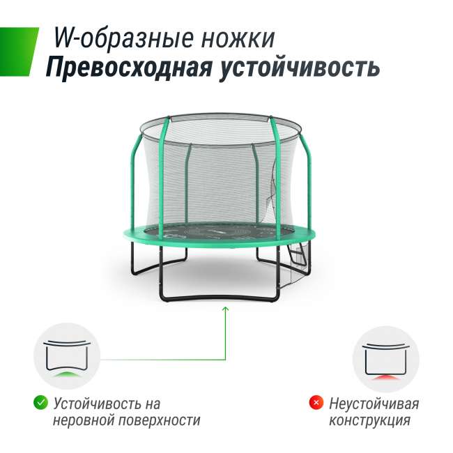 Батут UNIX Line SUPREME GAME 8 ft green Батут UNIX Line SUPREME GAME 8 ft green