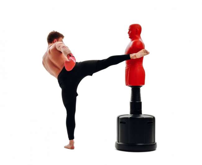 Манекен для бокса DFC Boxing Punching Man-Medium TLS-BR (красный) без регулировки Манекен для бокса DFC Boxing Punching Man-Medium TLS-BR (красный) без регулировки