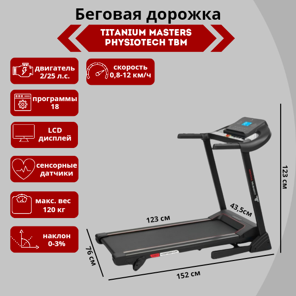 Беговая дорожка Titanium Masters Physiotech TBM