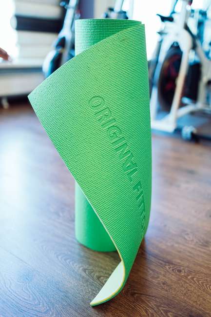 Коврик для фитнеса Original FitTools Banana Lime 6 мм Коврик для фитнеса Original FitTools Banana Lime 6 мм