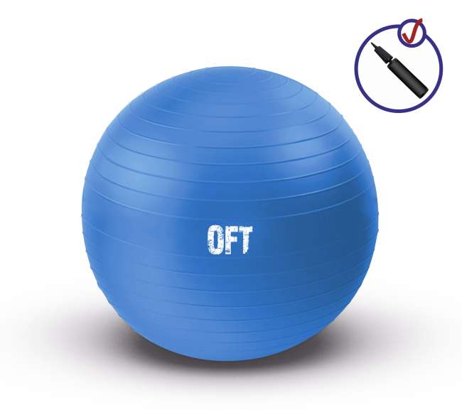 Гимнастический мяч Original Fit. Tools 75 см синий с насосом FT-GBR-75BS Гимнастический мяч Original Fit. Tools 75 см синий с насосом FT-GBR-75BS