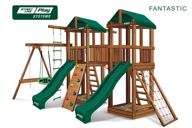 Детский городок Start Line FANTASTIC премиум Кедр Детский городок Start Line FANTASTIC премиум Кедр