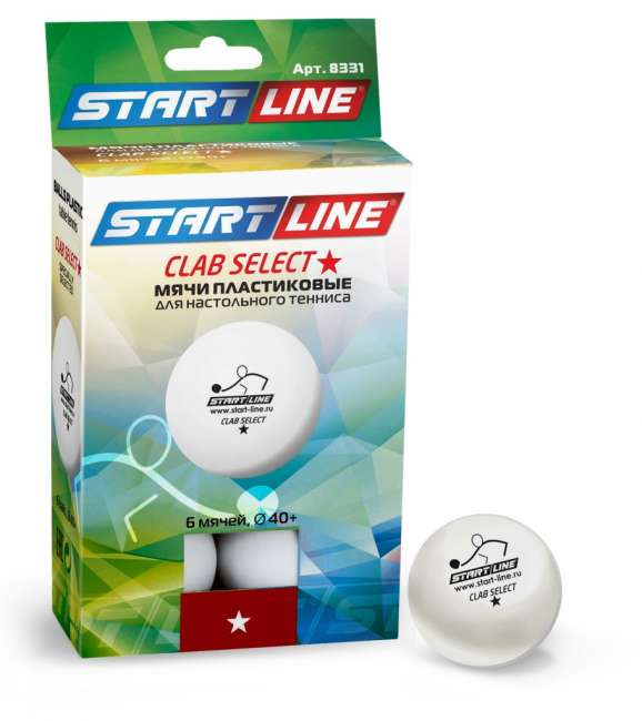 Мячи для настольного тенниса Start Line CLUB SELECT 1* Мячи для настольного тенниса Start Line CLUB SELECT 1*