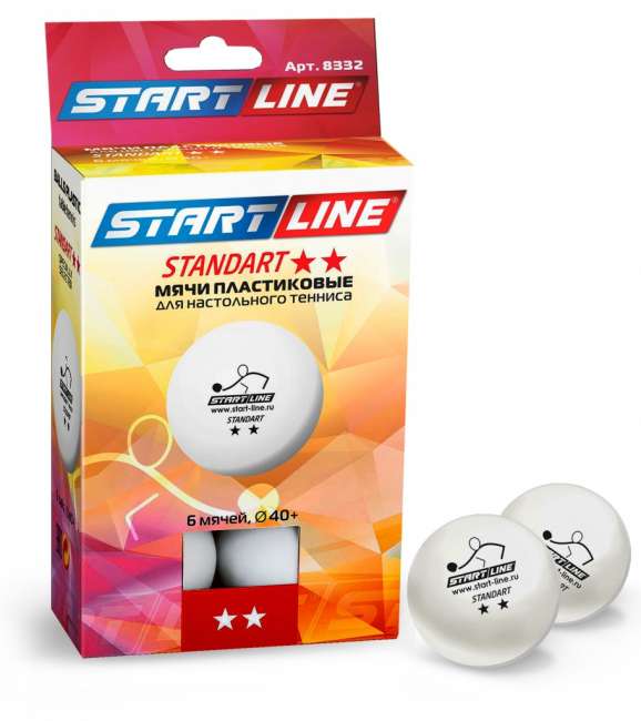 Мячи для настольного тенниса Start Line STANDART 2* Мячи для настольного тенниса Start Line STANDART 2*