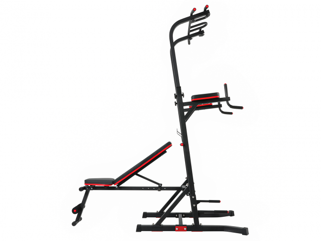Турник-пресс-брусья со скамьей UNIX Fit POWER TOWER 150P Турник-пресс-брусья со скамьей UNIX Fit POWER TOWER 150P